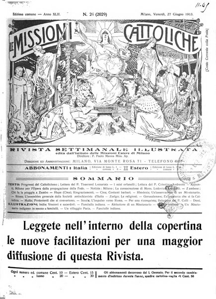 Le missioni cattoliche rivista quindicinale