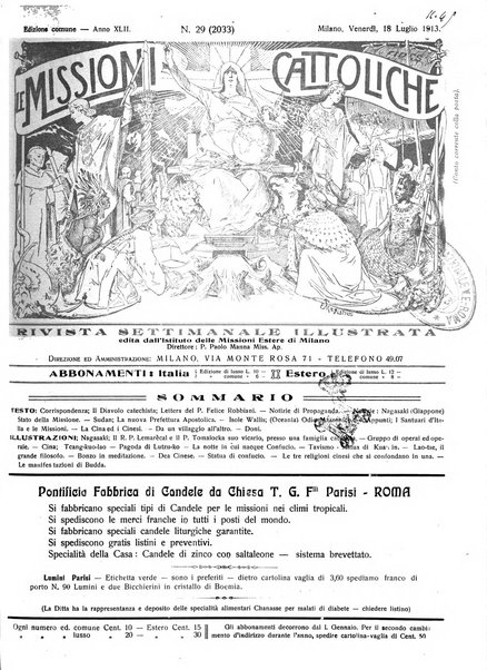 Le missioni cattoliche rivista quindicinale