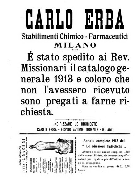 Le missioni cattoliche rivista quindicinale