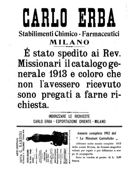 Le missioni cattoliche rivista quindicinale