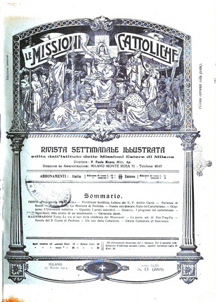 Le missioni cattoliche rivista quindicinale