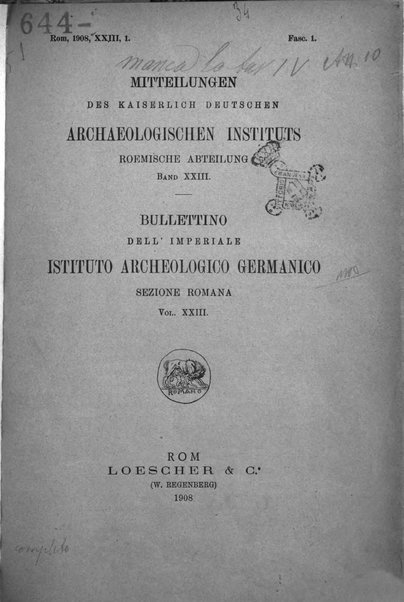 Mittheilungen des kaiserlich deutschen archaeologischen Instituts