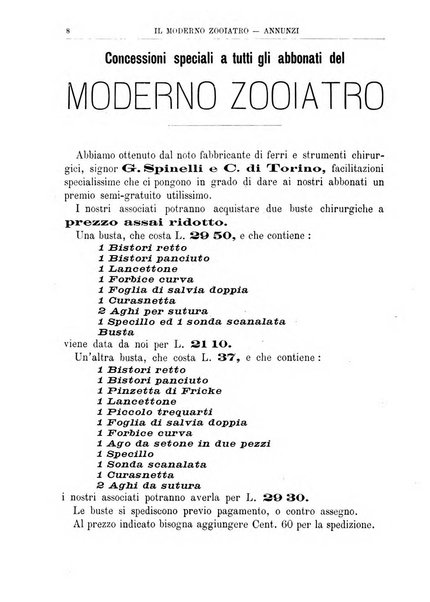 Il moderno zooiatro rassegna di medicina veterinaria e di zootecnia