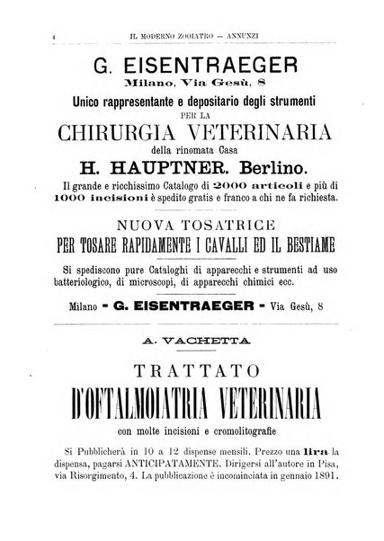 Il moderno zooiatro rassegna di medicina veterinaria e di zootecnia