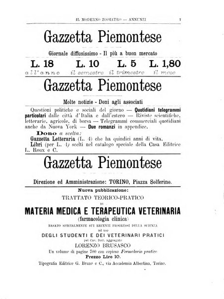 Il moderno zooiatro rassegna di medicina veterinaria e di zootecnia