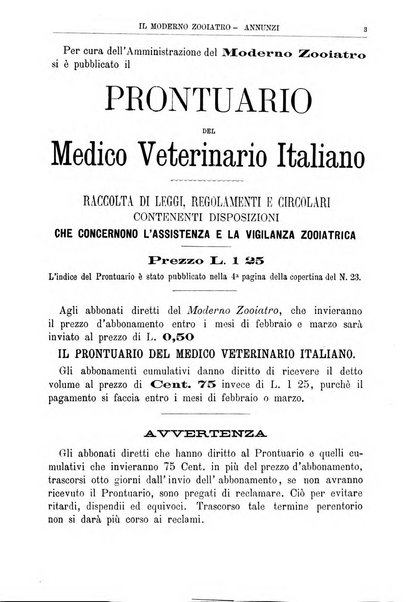 Il moderno zooiatro rassegna di medicina veterinaria e di zootecnia