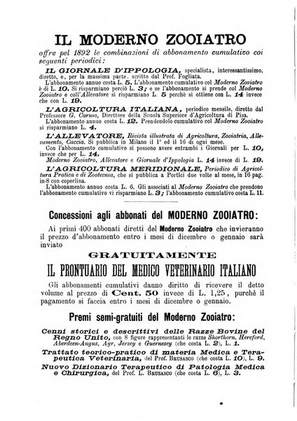 Il moderno zooiatro rassegna di medicina veterinaria e di zootecnia