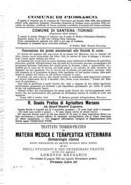 Il moderno zooiatro rassegna di medicina veterinaria e di zootecnia