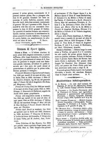 Il moderno zooiatro rassegna di medicina veterinaria e di zootecnia