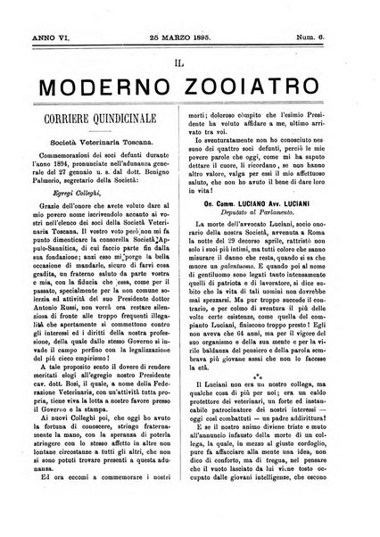 Il moderno zooiatro rassegna di medicina veterinaria e di zootecnia