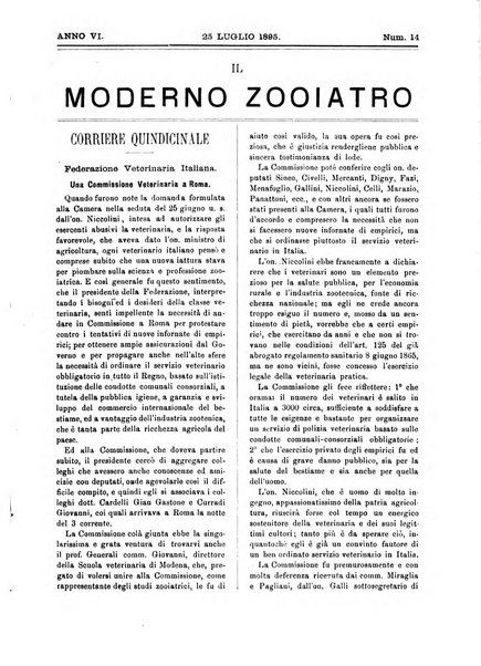 Il moderno zooiatro rassegna di medicina veterinaria e di zootecnia