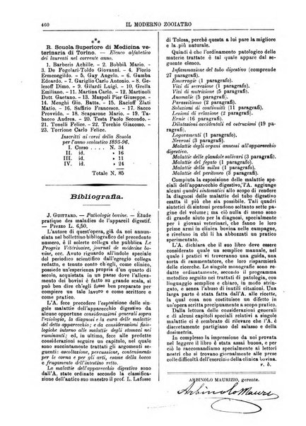 Il moderno zooiatro rassegna di medicina veterinaria e di zootecnia