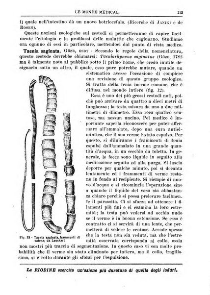 Le monde médical rivista internazionale di medicina e terapia