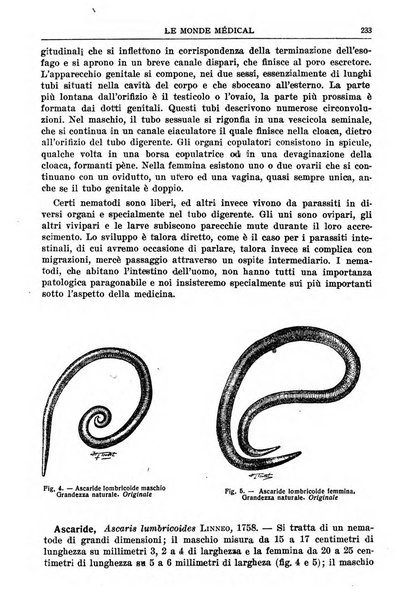 Le monde médical rivista internazionale di medicina e terapia