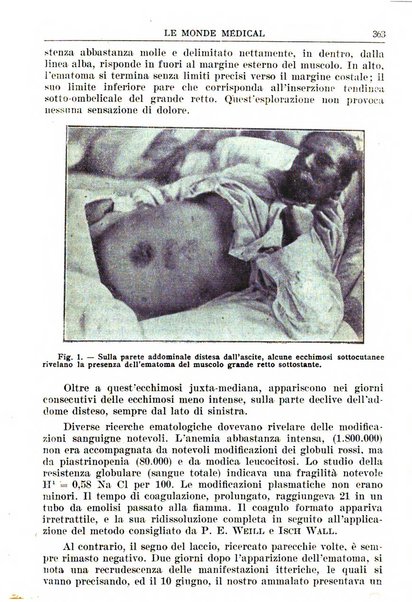 Le monde médical rivista internazionale di medicina e terapia