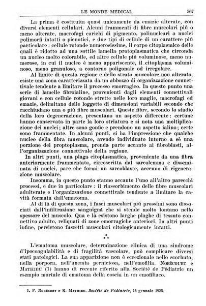 Le monde médical rivista internazionale di medicina e terapia