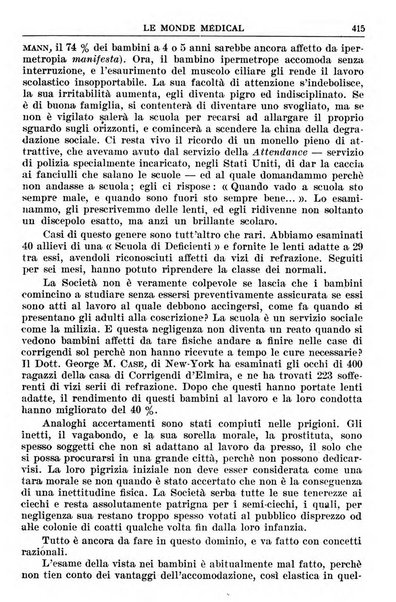 Le monde médical rivista internazionale di medicina e terapia