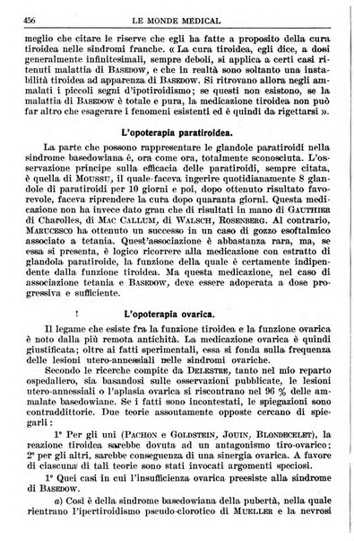 Le monde médical rivista internazionale di medicina e terapia