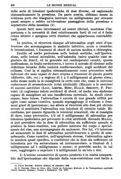 Le monde médical rivista internazionale di medicina e terapia