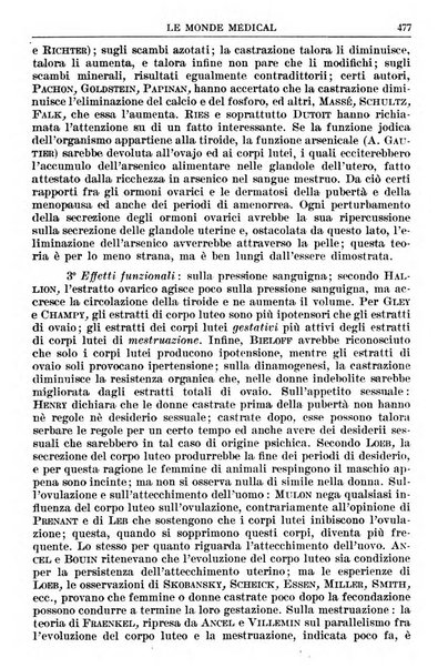 Le monde médical rivista internazionale di medicina e terapia