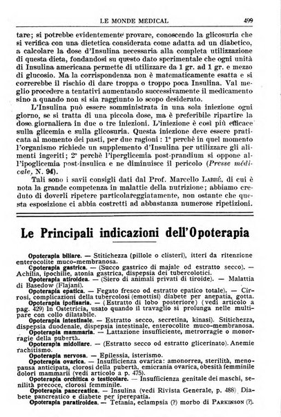 Le monde médical rivista internazionale di medicina e terapia