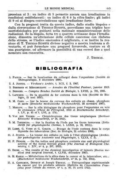 Le monde médical rivista internazionale di medicina e terapia