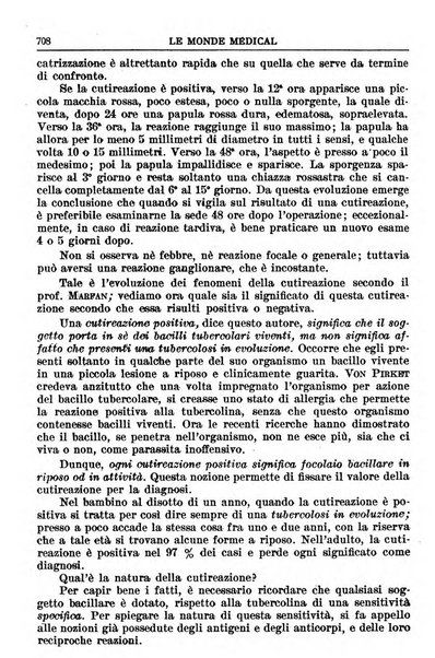 Le monde médical rivista internazionale di medicina e terapia