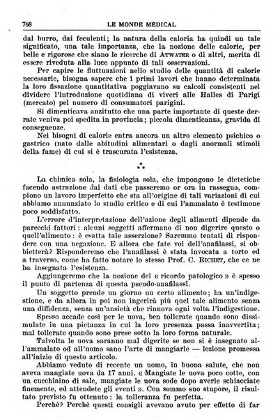 Le monde médical rivista internazionale di medicina e terapia