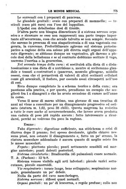 Le monde médical rivista internazionale di medicina e terapia