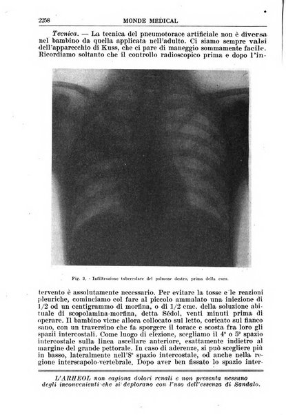 Le monde médical rivista internazionale di medicina e terapia