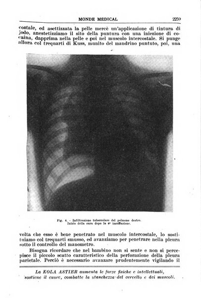 Le monde médical rivista internazionale di medicina e terapia