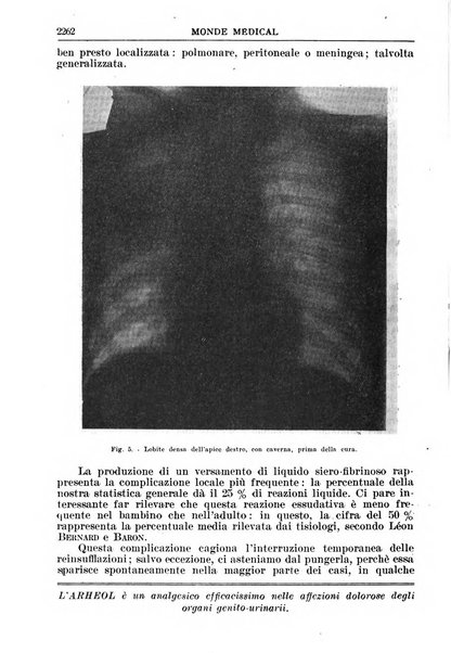 Le monde médical rivista internazionale di medicina e terapia