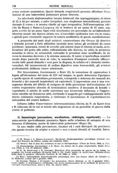 Le monde médical rivista internazionale di medicina e terapia