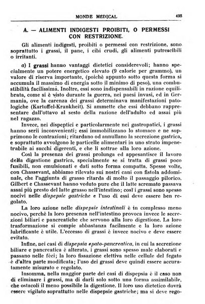 Le monde médical rivista internazionale di medicina e terapia