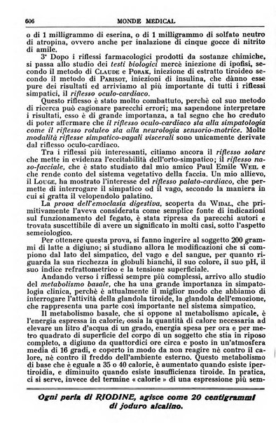 Le monde médical rivista internazionale di medicina e terapia