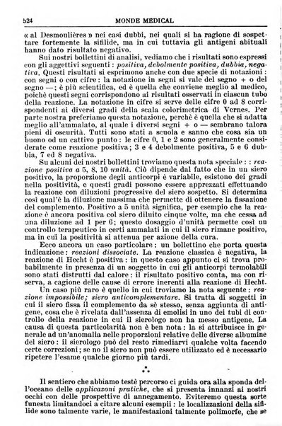 Le monde médical rivista internazionale di medicina e terapia