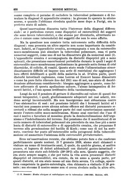 Le monde médical rivista internazionale di medicina e terapia