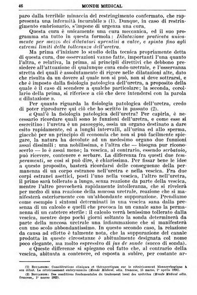 Le monde médical rivista internazionale di medicina e terapia