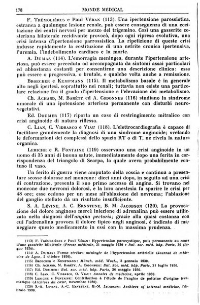 Le monde médical rivista internazionale di medicina e terapia