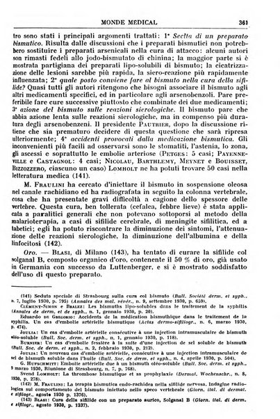 Le monde médical rivista internazionale di medicina e terapia