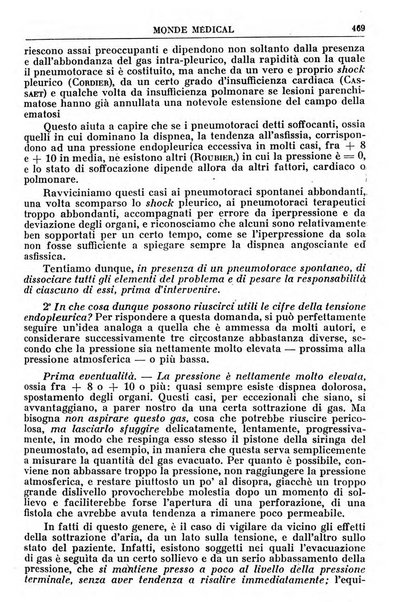 Le monde médical rivista internazionale di medicina e terapia