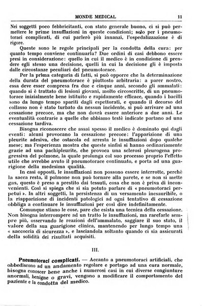 Le monde médical rivista internazionale di medicina e terapia