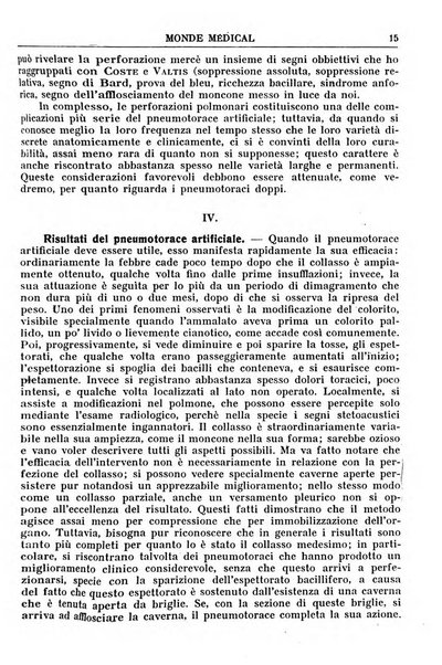 Le monde médical rivista internazionale di medicina e terapia