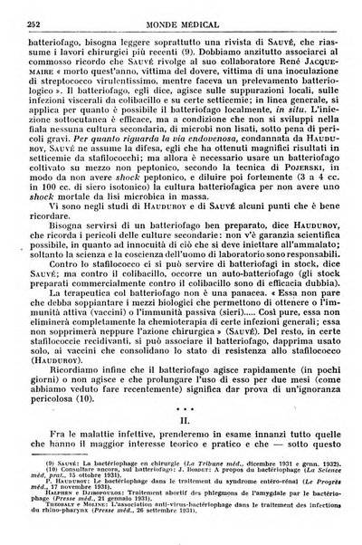 Le monde médical rivista internazionale di medicina e terapia