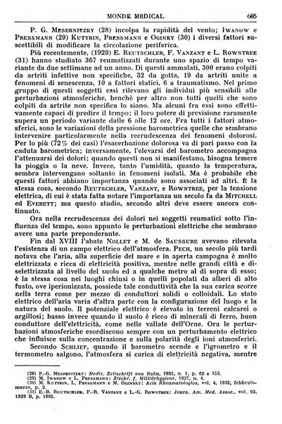 Le monde médical rivista internazionale di medicina e terapia