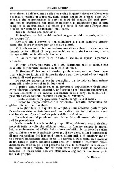 Le monde médical rivista internazionale di medicina e terapia