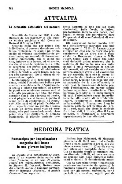 Le monde médical rivista internazionale di medicina e terapia