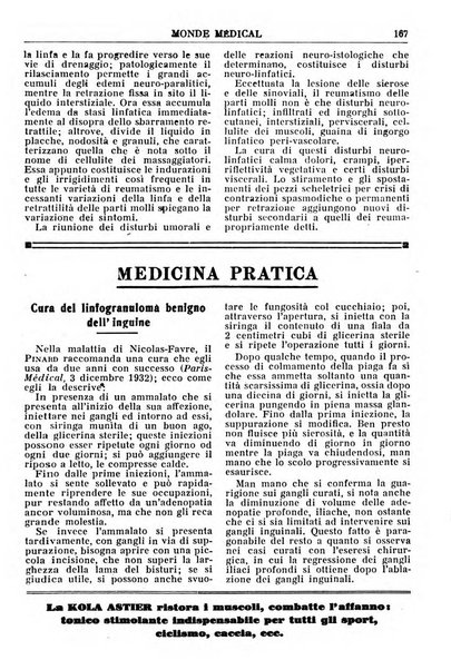 Le monde médical rivista internazionale di medicina e terapia