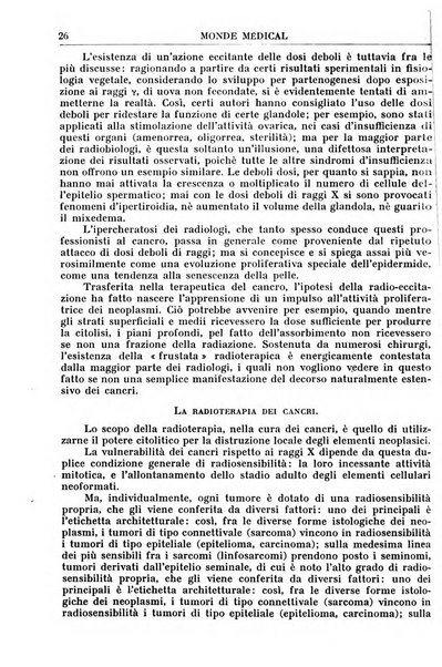 Le monde médical rivista internazionale di medicina e terapia