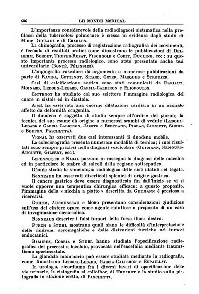 Le monde médical rivista internazionale di medicina e terapia